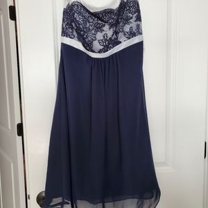 Navy blue Bridesmaid dress - size 8